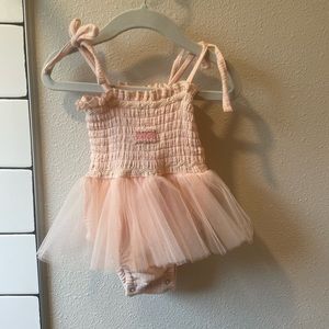 Wild Wawa birthday cake tutu in blush